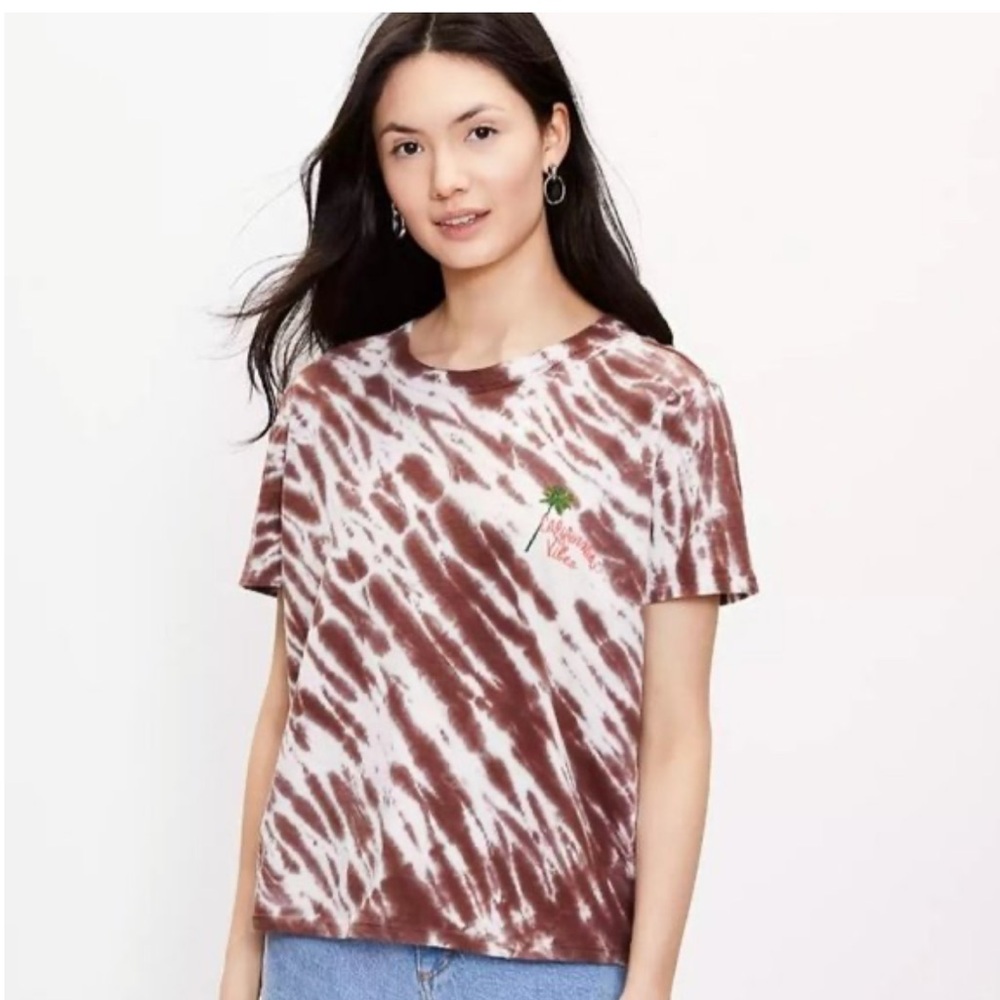 Loft California Vibes Tie-Dye Surf Tee M